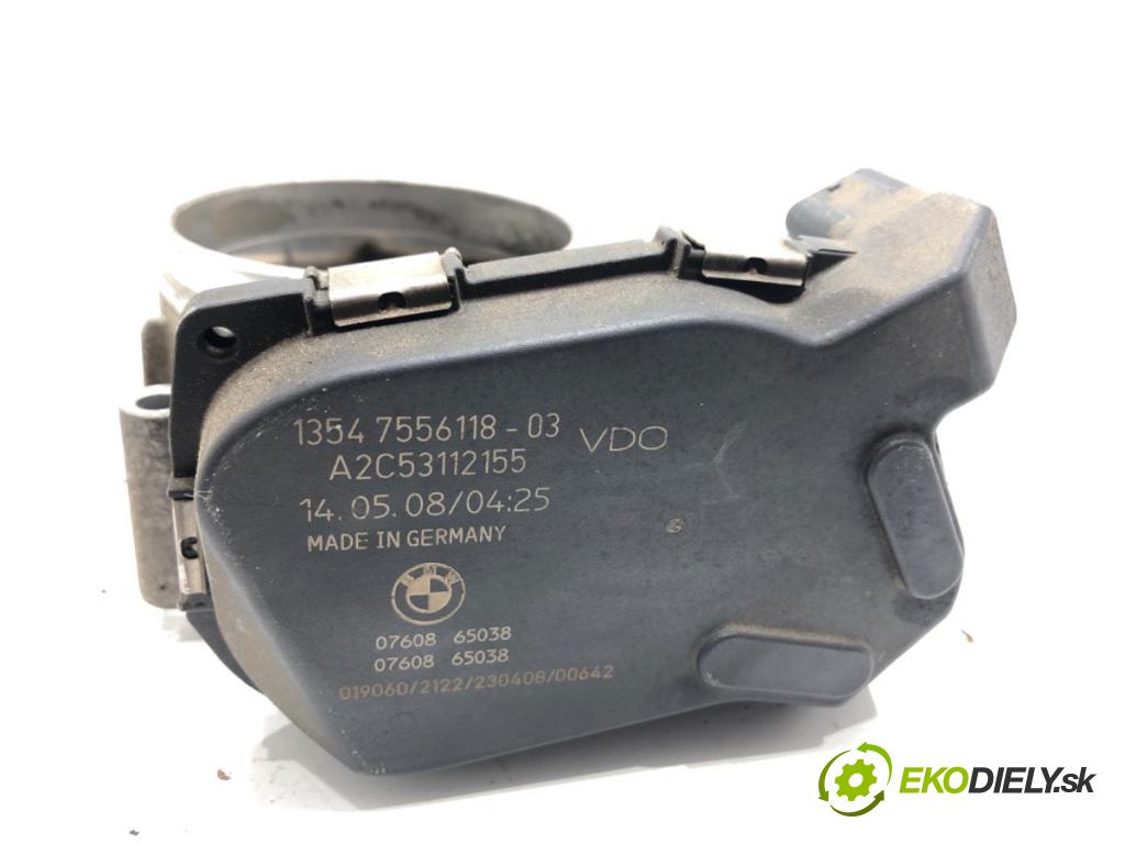 BMW E60 sedan 2008 200 kW 530 i 2996 Škrtiaca klapka 7556118 (Škrtiaca klapka)