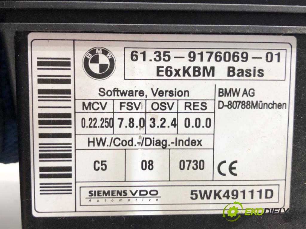 BMW E60 sedan 2008 200 kW 530 i 2996 Modul komfortu 9176069 (Modul komfortu)