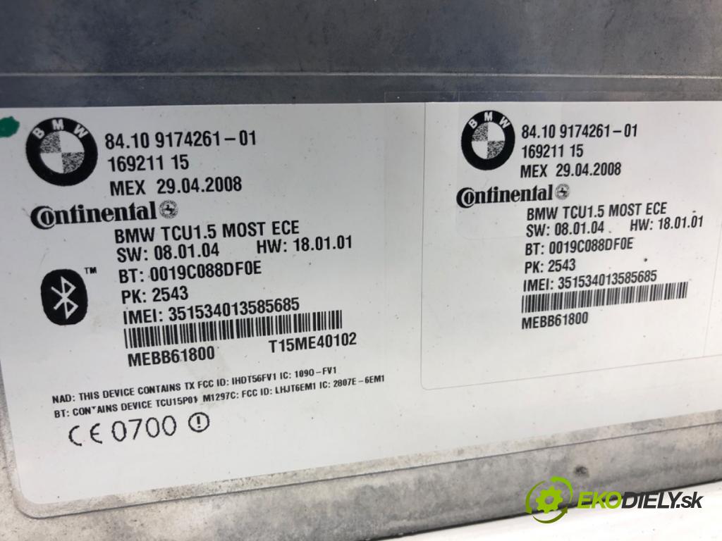 BMW E60 sedan 2008 200 kW 530 i 2996 Modul BLUETOOTH 9174261 (Riadiaca jednotka ostatné)