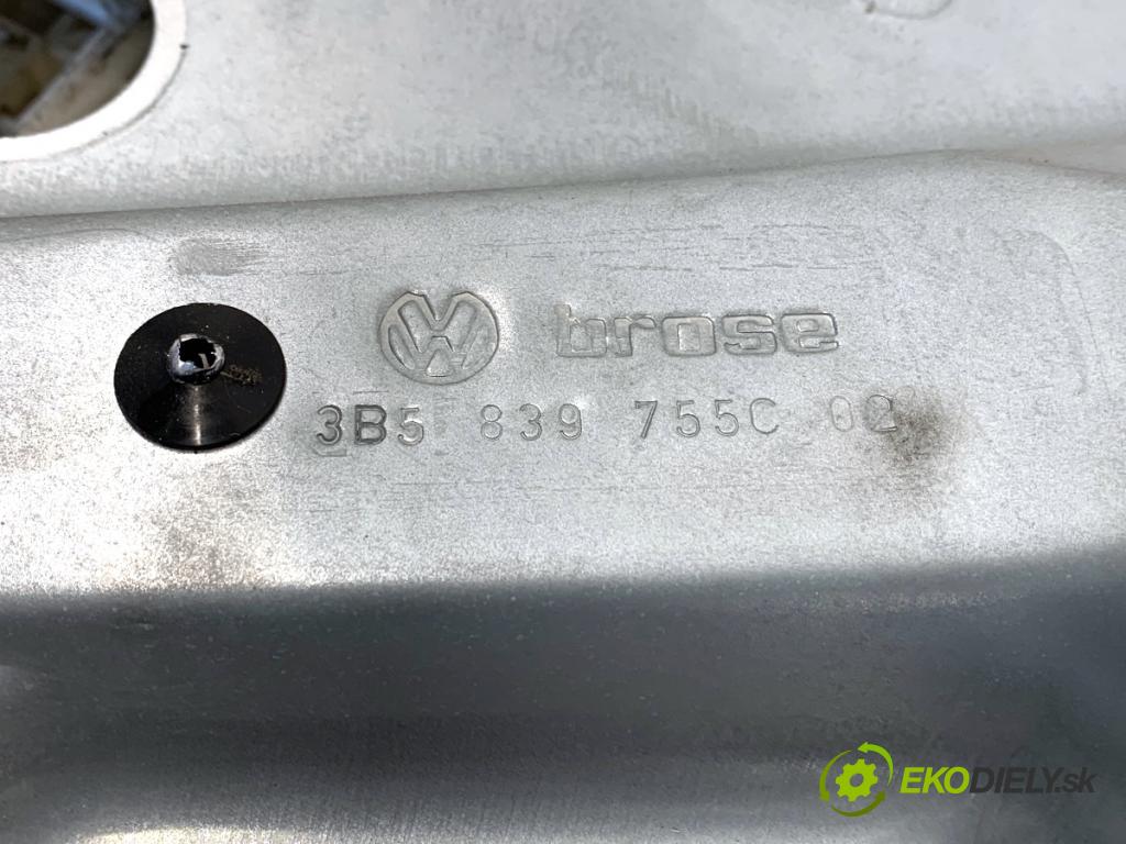 VW PASSAT B5 FL sedan 2002 96 kW 1.9 TDI 1896 mechanismus okna levý zadní část 3B5839755C