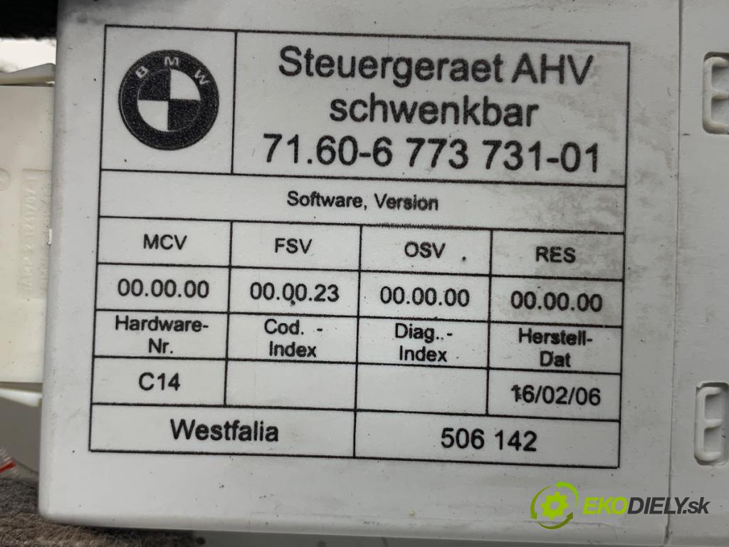 BMW E90 sedan 2006 95 kW 318 i 1995 Modul ťažného oka 6773731 (Riadiaca jednotka ostatné)