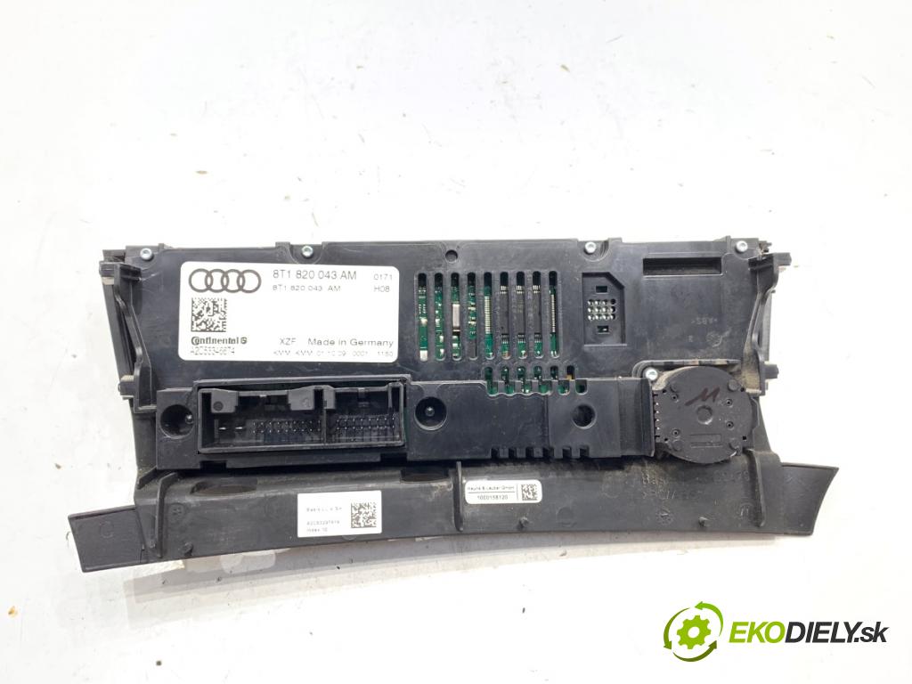 AUDI Q5 8R SUV 2009 125 kW 2.0 TDI quattro 1968 Panel ovládania kúrenia 8T1820043AM (Prepínacie páčky pod volantom)