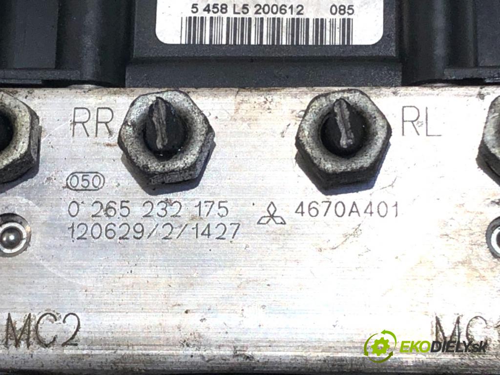 MITSUBISHI COLT VI liftback 2012 70 kW 1.3 1332 Pumpa ABS 0265232175 (Pumpa ABS)