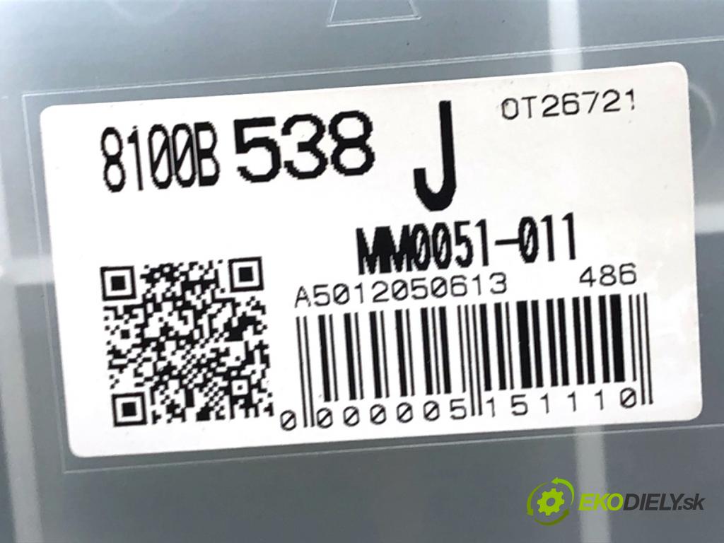 MITSUBISHI COLT VI liftback 2012 70 kW 1.3 1332 Prístrojovka 8100B538J (Prístrojová doska)