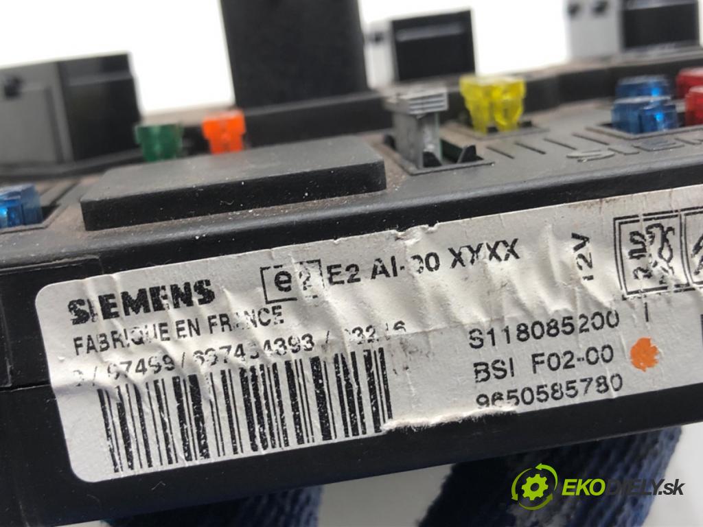 CITROEN C3 I liftback 2003 80 kW 1.6 16V 1587 Modul BSI 9650585780 (Poistková skrinka)