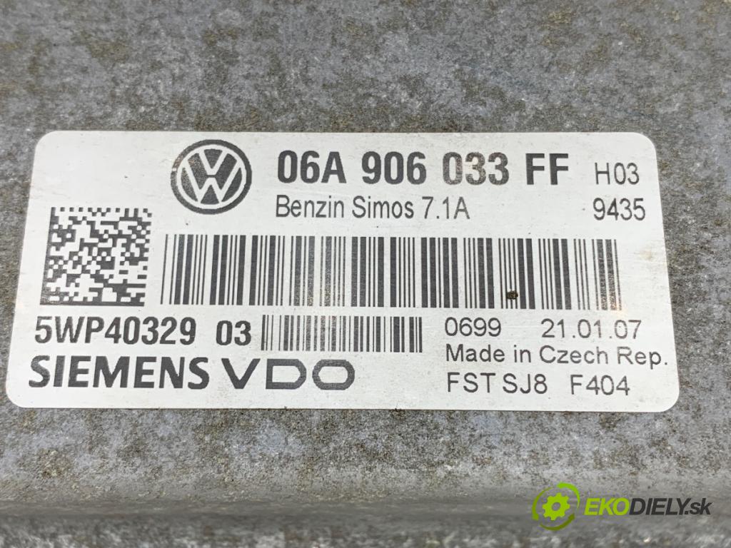 SEAT LEON II liftback 2007 75 kW 1.6 1595 riadiaca jednotka Motor 06A906033FF (Riadiaca jednotka)