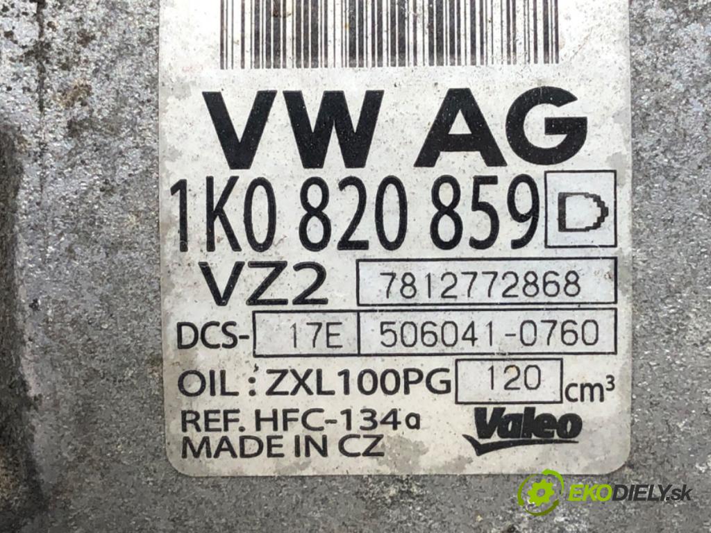 SEAT LEON II liftback 2007 75 kW 1.6 1595 Kompresor klimatizácie 1K0820859D (Kompresor klimatizácie)