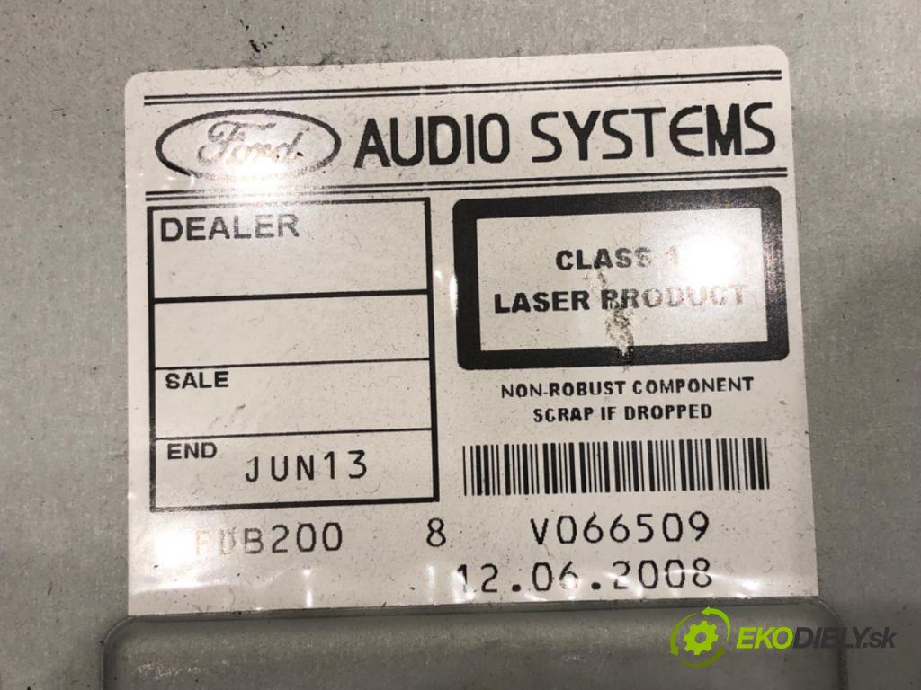 FORD FUSION Kombi 2008 59 kW 1.4 1388 RADIO 8S61-18C81-AA (Audio zariadenie)