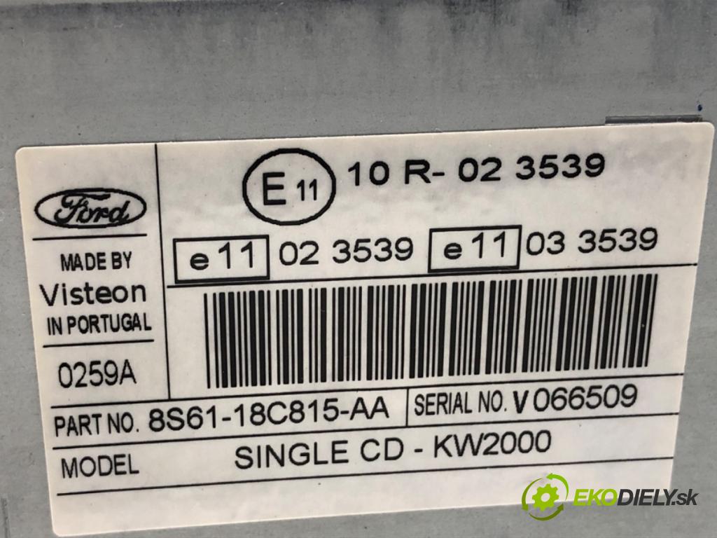 FORD FUSION Kombi 2008 59 kW 1.4 1388 RADIO 8S61-18C81-AA (Audio zariadenie)