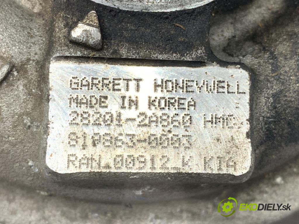 KIA CARENS IV nadwozie wielkoprzestrzenne (MPV) 2014 100 kW 1.7 CRDi 1685 turbo 28201-2A860 (Kompletní turbodmychadlo)