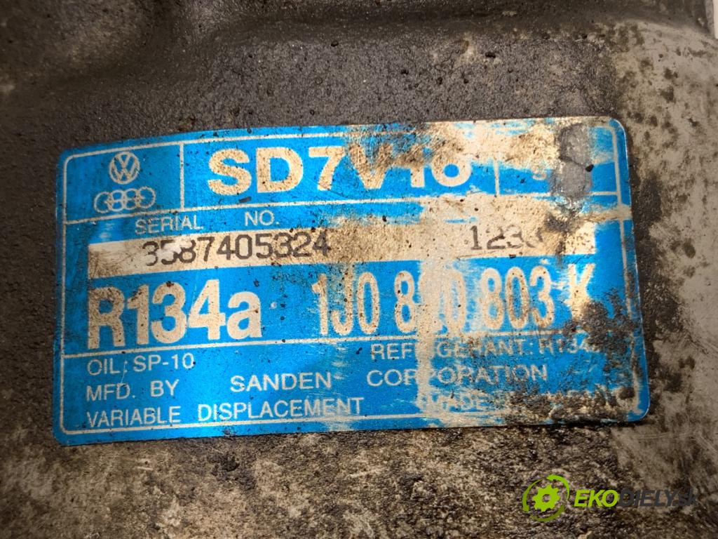 VW GOLF IV liftback 2003 50 kW 1.9 SDI 1896 Kompresor klimatizácie 1J0820803K (Kompresor klimatizácie)