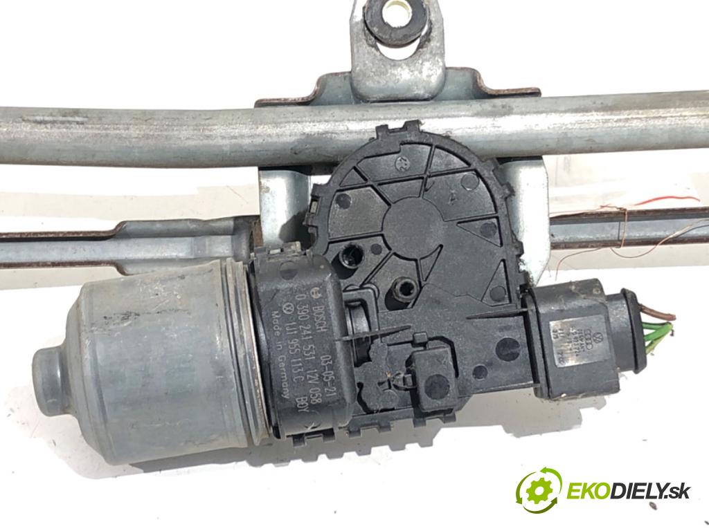 VW GOLF IV liftback 2003 50 kW 1.9 SDI 1896 Mechanizmus stieračov predný 1J1955023E (Motorček stieračov predný)
