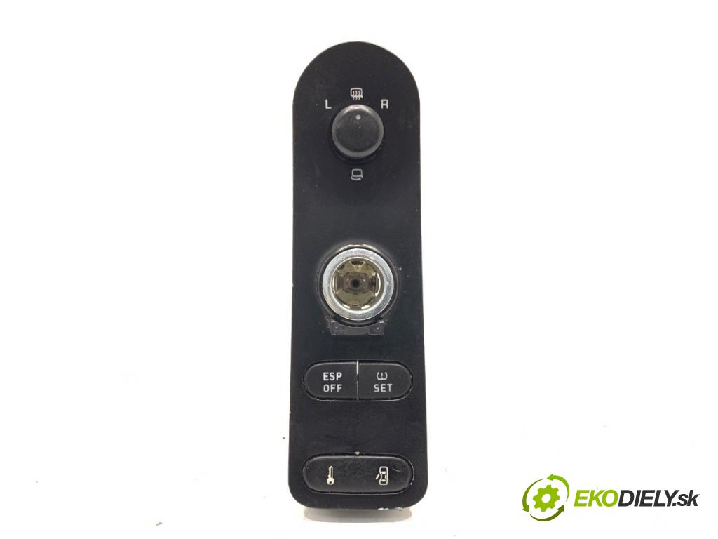 SEAT LEON II liftback 2006 103 kW 2.0 TDI 1968 Prepínač nastavenia spätných zrkadiel  (Prepínacie páčky pod volantom)