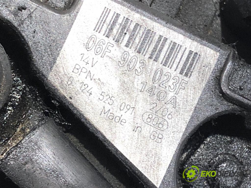 SEAT LEON II liftback 2006 103 kW 2.0 TDI 1968 Alternátor 06F903023F (Alternátor)