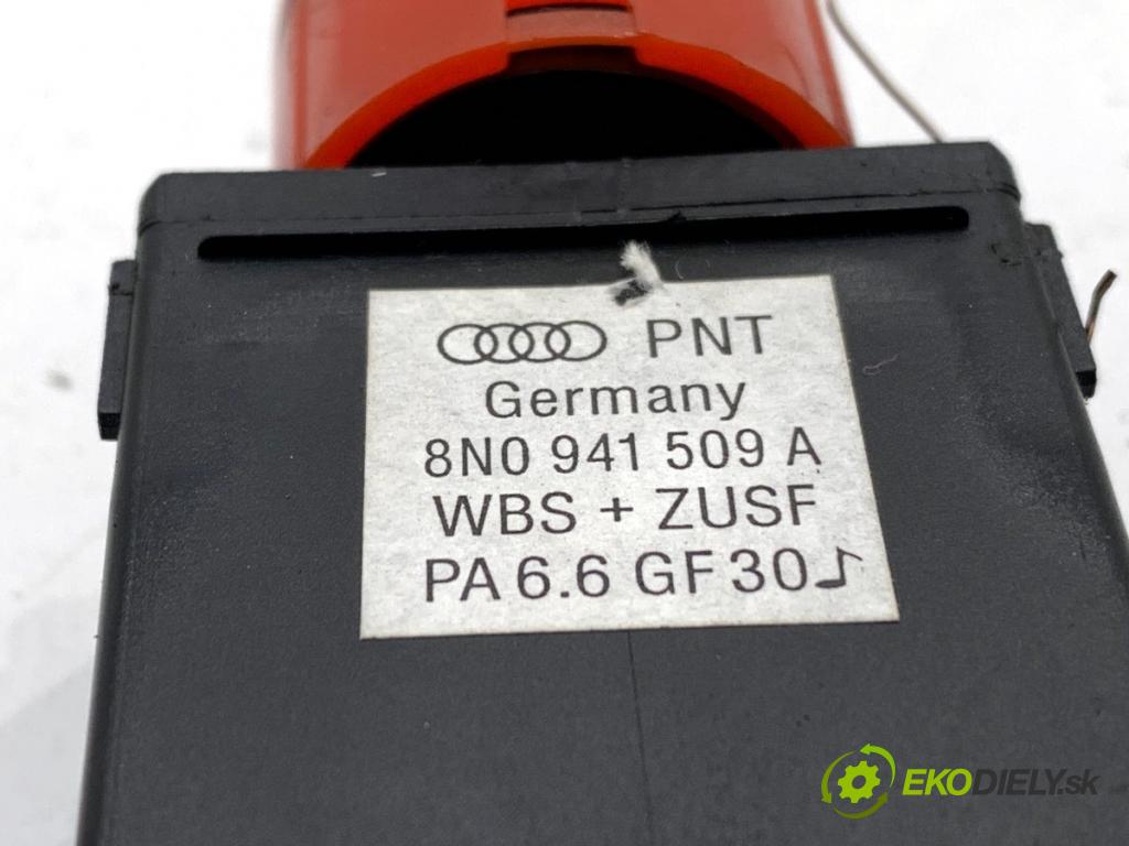 AUDI TT 8N coupe 1998 132 kW 1.8 T 1781 Spínač svetiel výstražných (núdzových) 8N0941509A (Prepínacie páčky pod volantom)