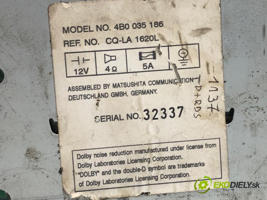 AUDI TT 8N coupe 1998 132 kW 1.8 T 1781 RADIO 4B0035186 (Audio zařízení)