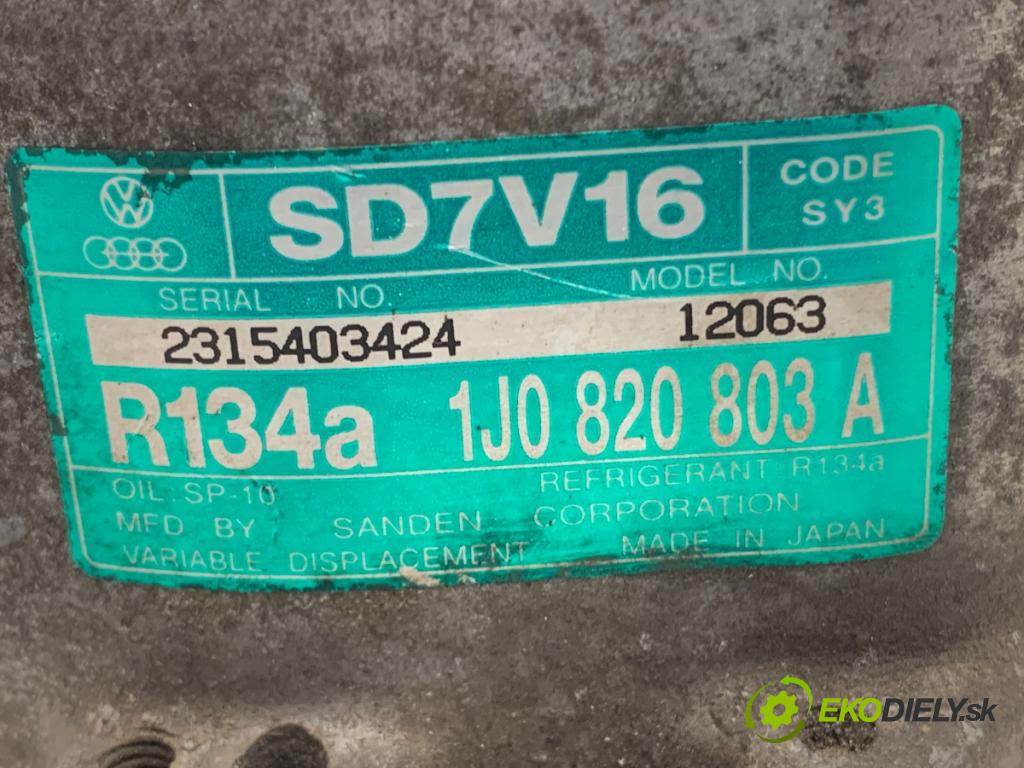 AUDI TT 8N coupe 1998 132 kW 1.8 T 1781 Kompresor klimatizácie 1J0820803A (Kompresor klimatizácie)