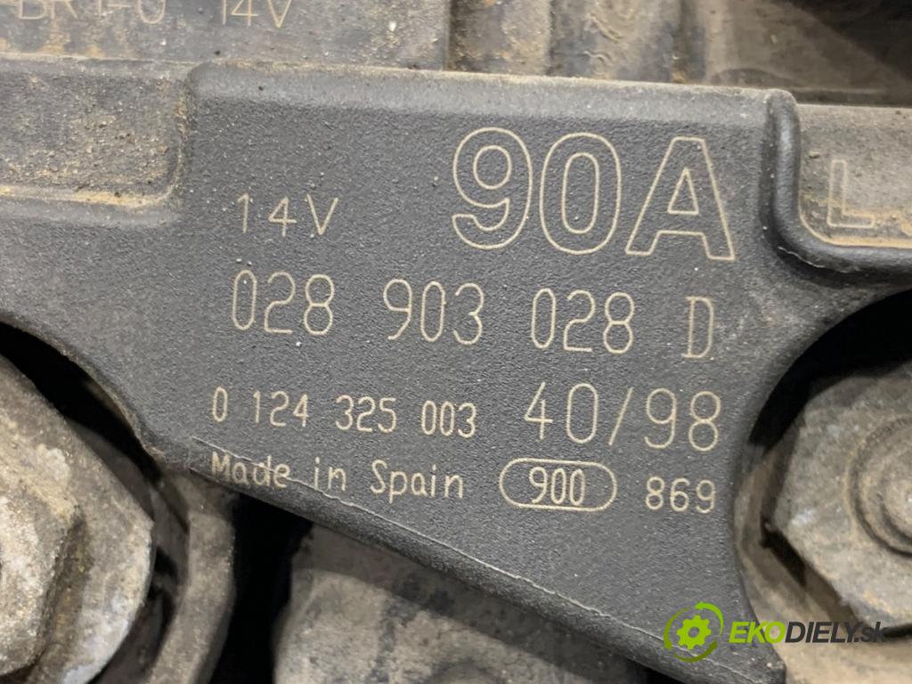 AUDI TT 8N coupe 1998 132 kW 1.8 T 1781 Alternátor 028903028D (Alternátor)