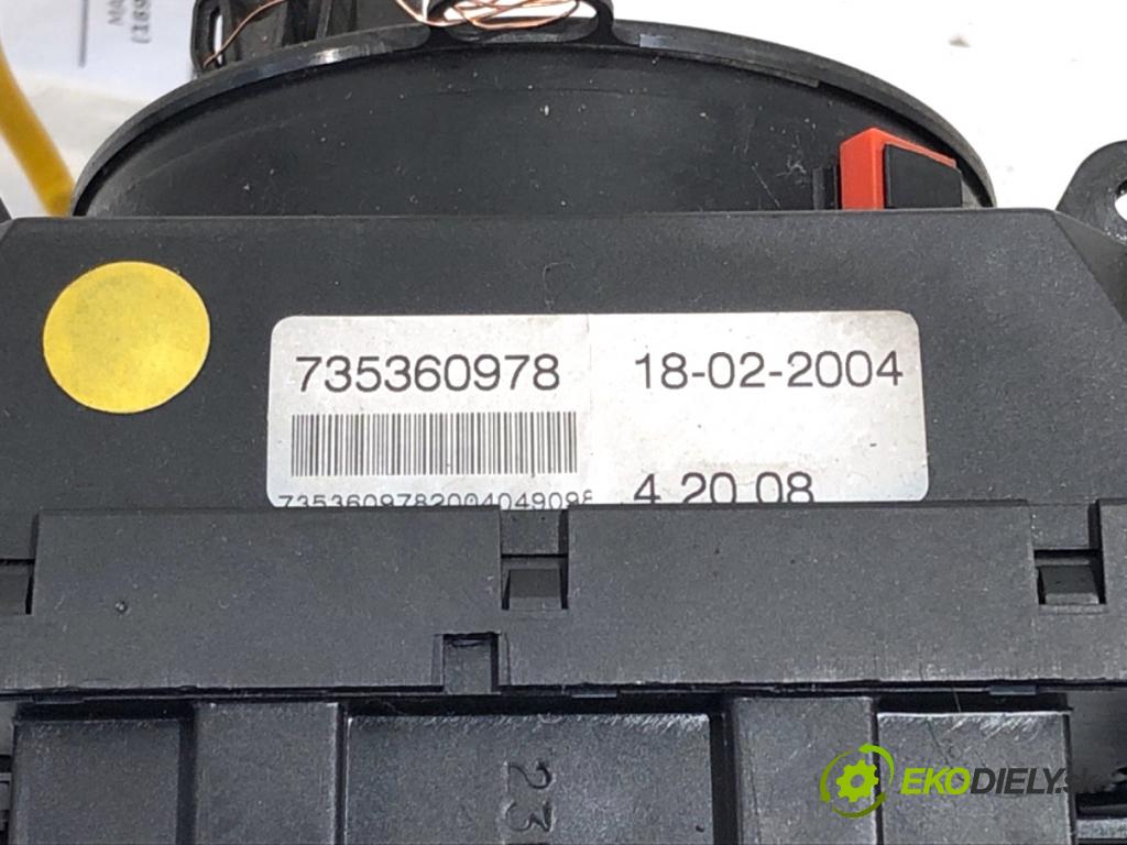 FIAT PANDA II liftback 2004 40 kW 1.1 (169.AXA1A) 1108 Prepínač kombinovaný 735360978 (Prepínacie páčky pod volantom)