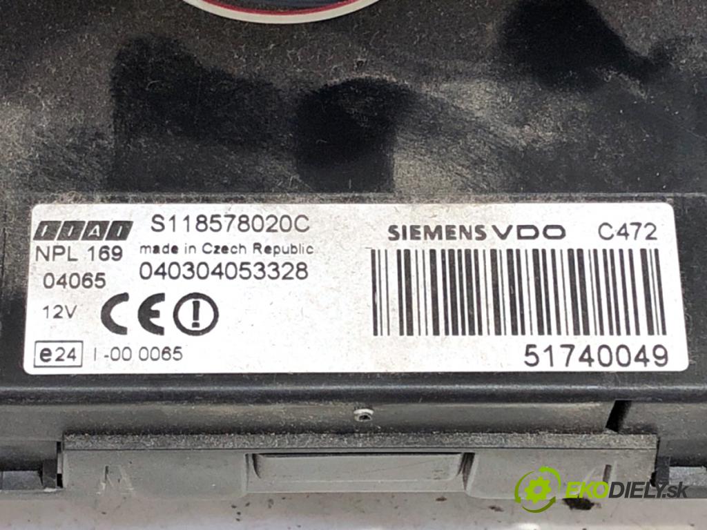 FIAT PANDA II liftback 2004 40 kW 1.1 (169.AXA1A) 1108 modul BSI 51740049 (Pojistková skříňka)