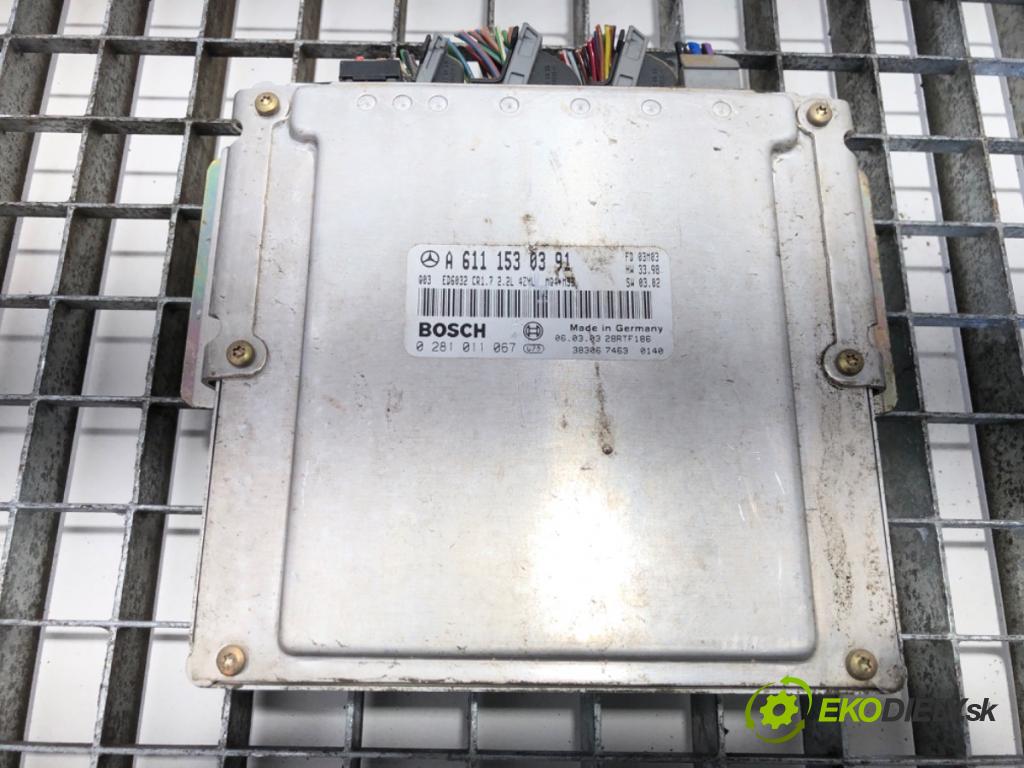 MERCEDES-BENZ W638 Autobus 2003 75 kW 110 CDI 2.2 (638.194) 2148 riadiaca jednotka Motor A6111530391 (Riadiaca jednotka)