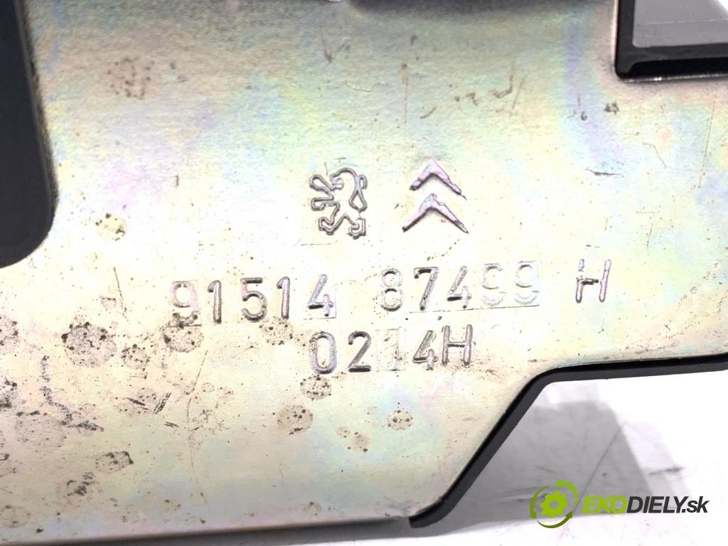 PEUGEOT 3008 nadwozie wielkoprzestrzenne (MPV) 2014 84 kW 1.6 HDi 1560 zámok dveří zadní část 9151487499H