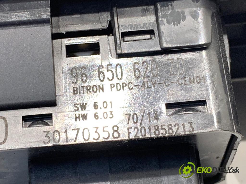 PEUGEOT 3008 nadwozie wielkoprzestrzenne (MPV) 2014 84 kW 1.6 HDi 1560 Prepínač okien 96650620 (Prepínacie páčky pod volantom)