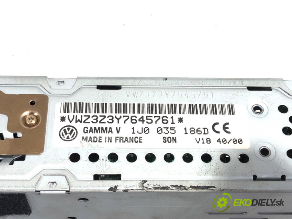 VW PASSAT B5 FL sedan 2002 96 kW 1.9 TDI 4motion 1896 RADIO 1J0035186D (Audio zariadenie)