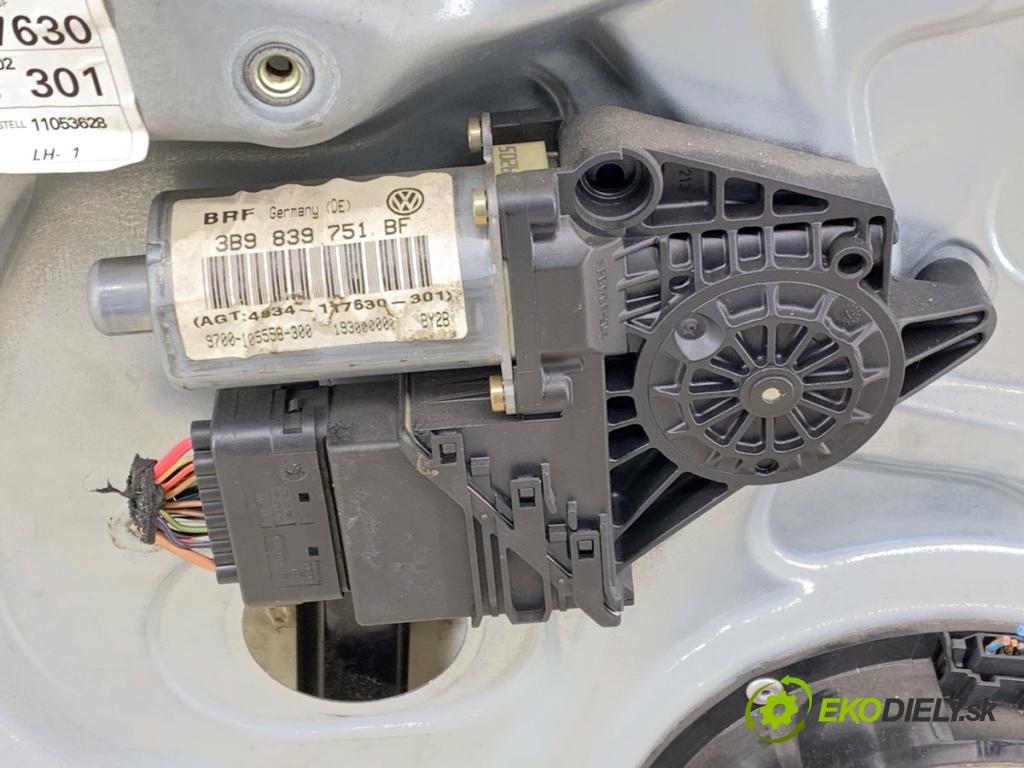 VW PASSAT B5 FL sedan 2002 96 kW 1.9 TDI 4motion 1896 mechanismus okna levý zadní část 3B9839751BF