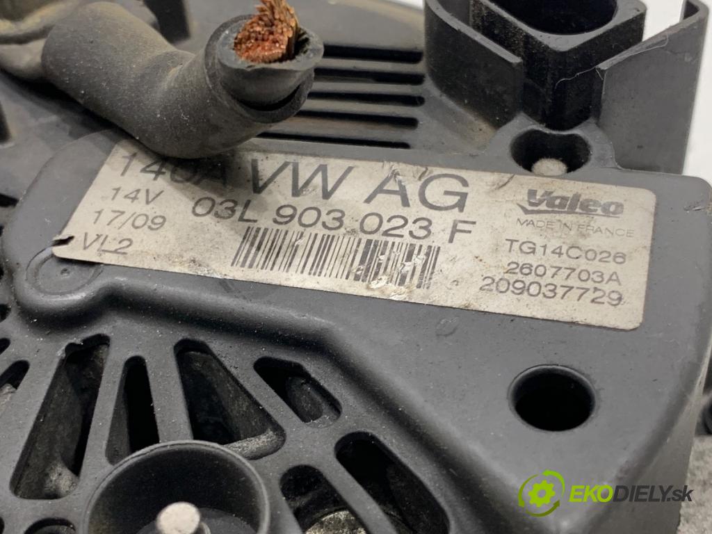 VW PASSAT B5 FL sedan 2002 96 kW 1.9 TDI 4motion 1896 Alternátor 03L903023F (Alternátor)