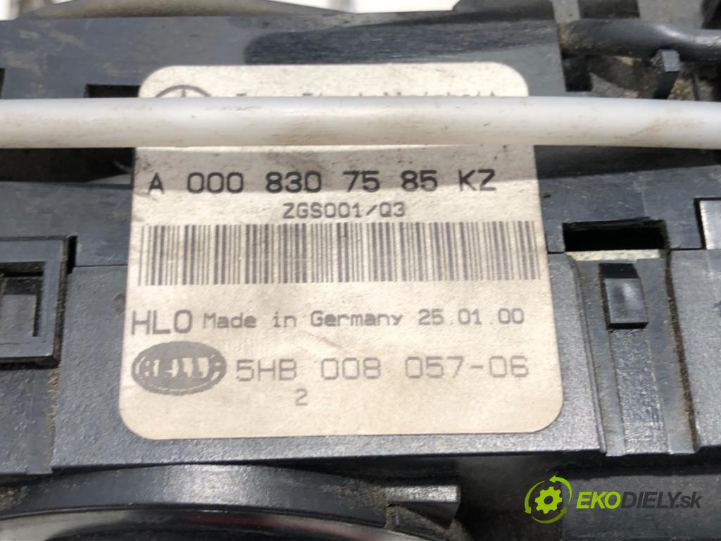 MERCEDES-BENZ W638 Autobus 2000 60 kW 108 CDI 2.2 (638.194) 2148 Panel ovládania kúrenia A0008307585 (Prepínacie páčky pod volantom)