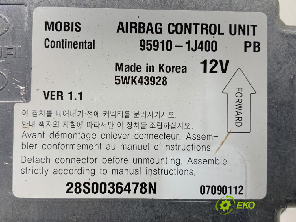 HYUNDAI i20 liftback 2009 57 kW 1.2 1248 senzor airbag 95910-1J400 (Snímač)