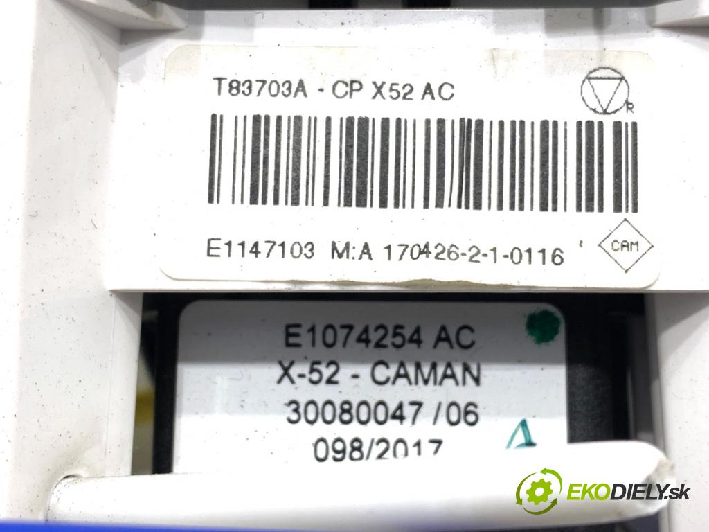 DACIA SANDERO II liftback 2017 54 kW 1.0 SCe 75 998 Panel ovládania kúrenia T83703A (Prepínacie páčky pod volantom)