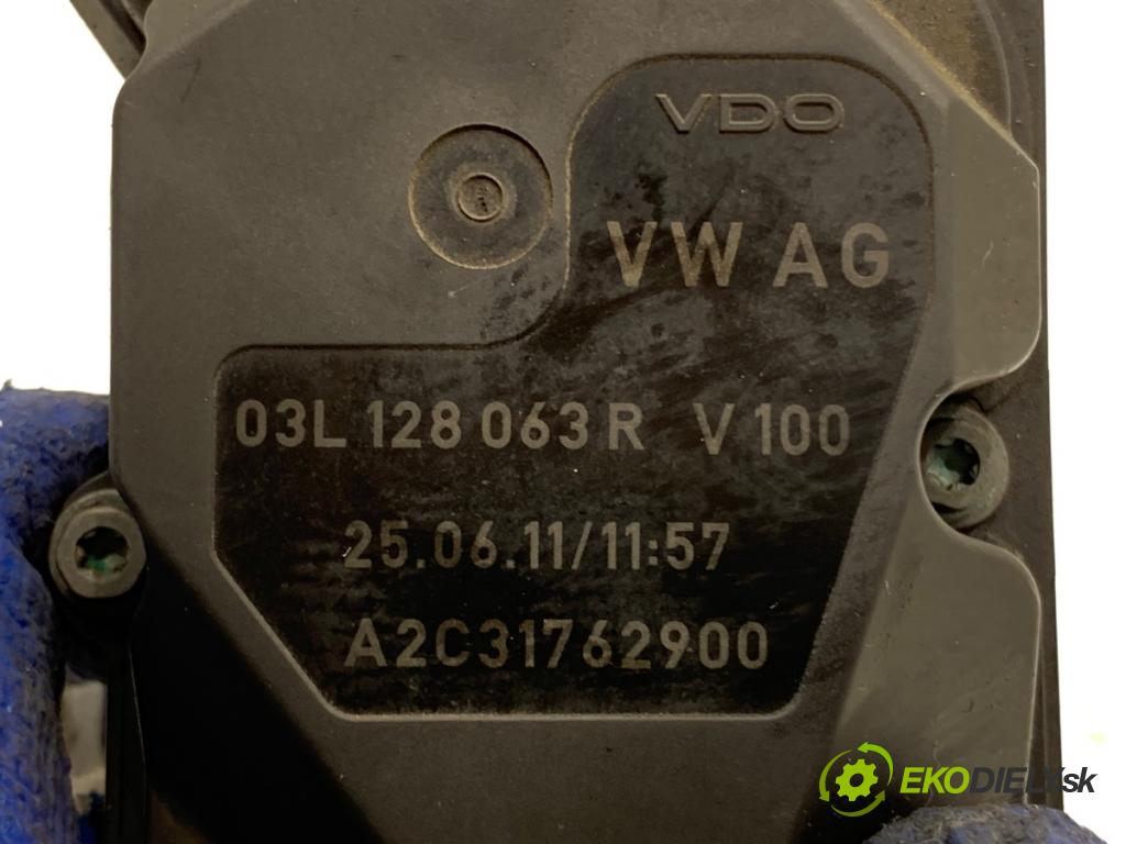 SEAT IBIZA IV liftback 2011 55 kW 1.2 TDI 1199 Škrtiaca klapka 03L128063R (Škrtiaca klapka)