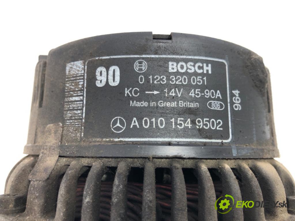 MERCEDES-BENZ W638 Autobus 1999 75 kW 110 CDI 2.2 (638.194) 2148 Alternátor A0101549502 (Alternátor)