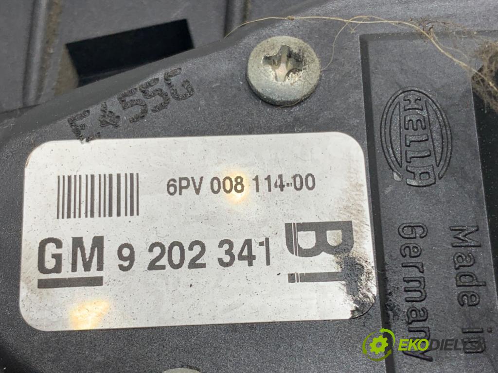 OPEL ZAFIRA B nadwozie wielkoprzestrzenne (MPV) 2005 88 kW 1.9 CDTI (M75) 1910 Potenciometer plynu 9202341 (Potenciometer plynového pedálu)