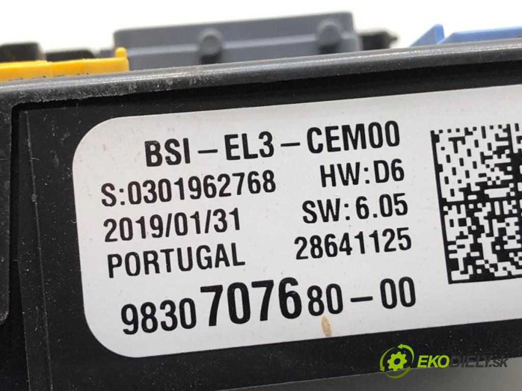 CITROEN BERLINGO III nadwozie wielkoprzestrzenne (MPV) 2019 73 kW 1.6 BlueHDi 100 1560 Modul BSI 9830707680 (Poistková skrinka)