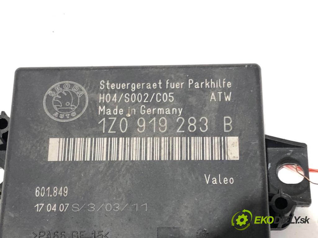 SKODA OCTAVIA II liftback 2007 77 kW 1.9 TDI 1896 Modul PDC 1Z0919283B (Riadiaca jednotka ostatné)