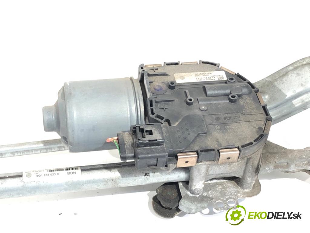 VW GOLF VII Kombi 2014 110 kW 2.0 TDI 1968 Mechanizmus stieračov predný 5G1955023C (Motorček stieračov predný)