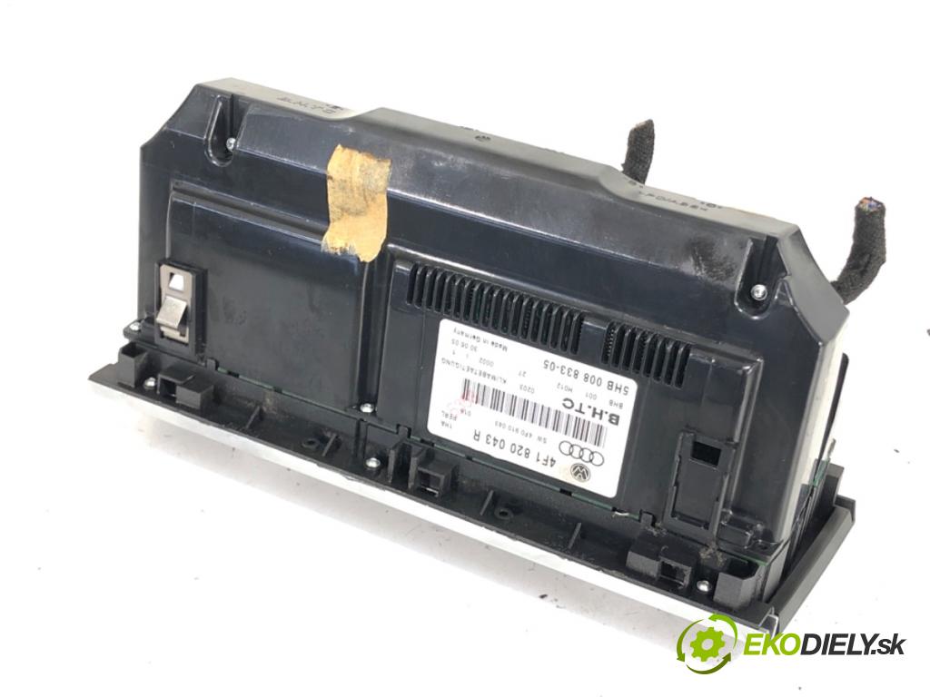 AUDI A6 C6 Kombi 2005 132 kW 2.7 TDI quattro 2698 Panel ovládania kúrenia 4F1820043R (Prepínacie páčky pod volantom)