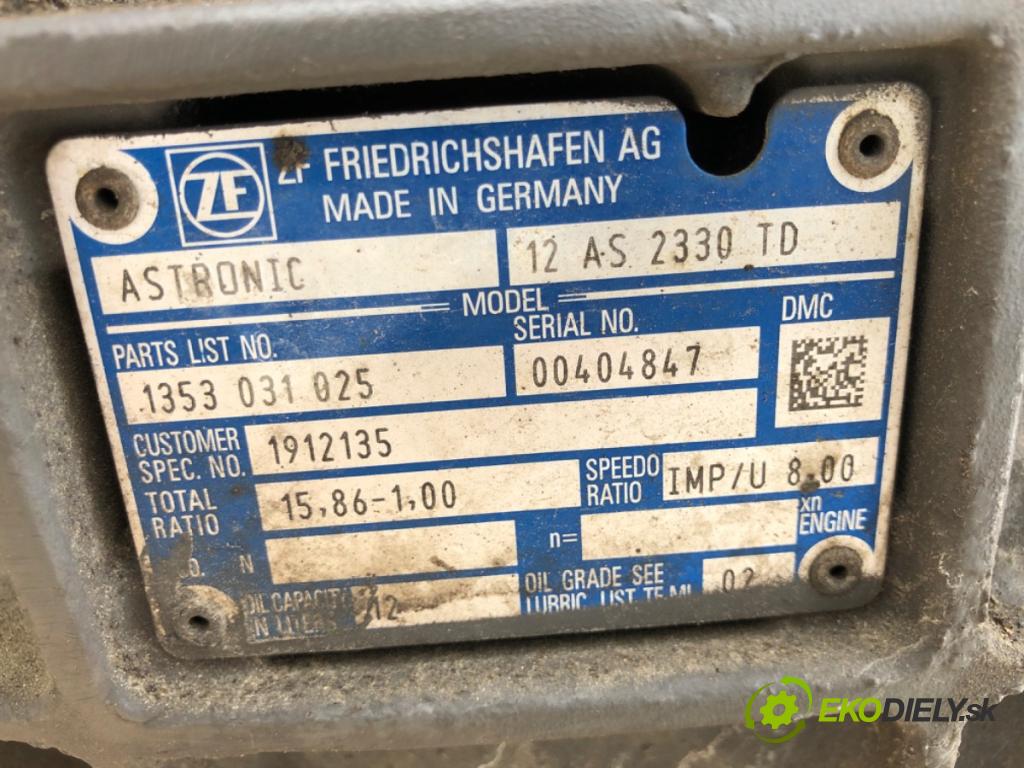 DAF XF Ciągnik siodłowy 2016 340 kW FT 460 340 kW [462 KM] olej napędowy 2012 - 2022 12900 Prevodovka 12AS2330TD (Prevodovka)