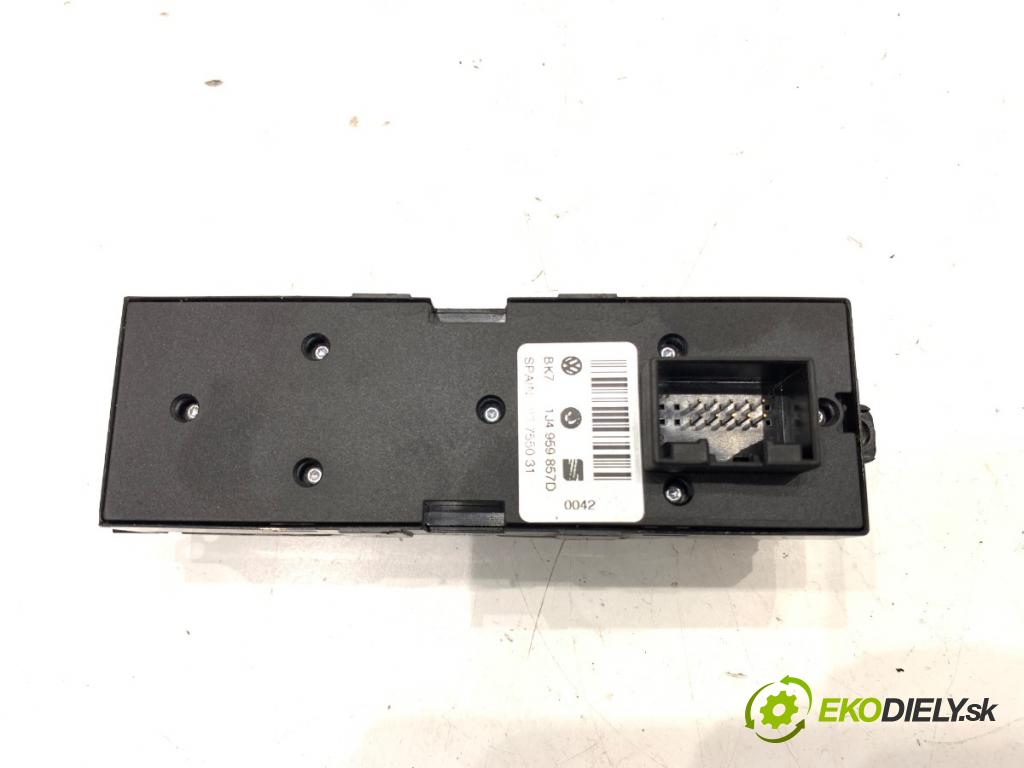 VW PASSAT B5 FL sedan 2002 96 kW 1.9 TDI 1896 Prepínač okien 1J4959857D (Prepínacie páčky pod volantom)