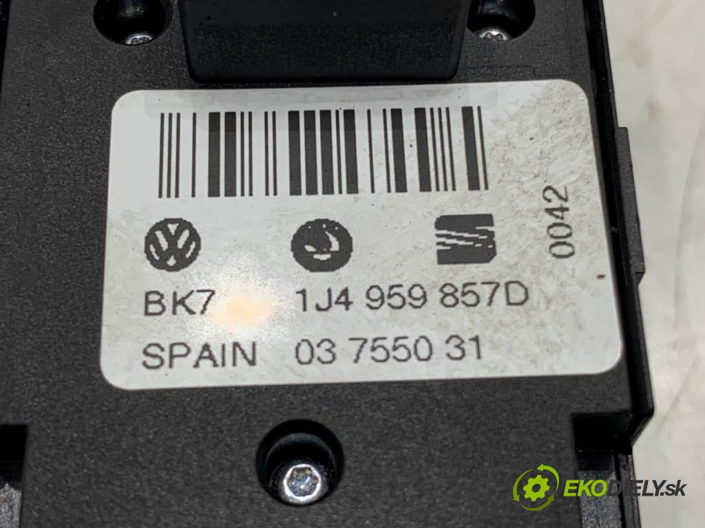 VW PASSAT B5 FL sedan 2002 96 kW 1.9 TDI 1896 Prepínač okien 1J4959857D (Prepínacie páčky pod volantom)