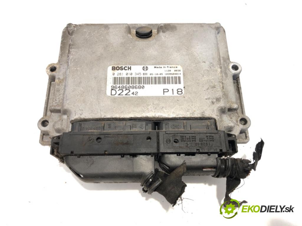 PEUGEOT BOXER I Autobus 2005 74 kW 2.2 HDi 2179 riadiaca jednotka Motor 9648608680 0281010345 (Riadiaca jednotka)