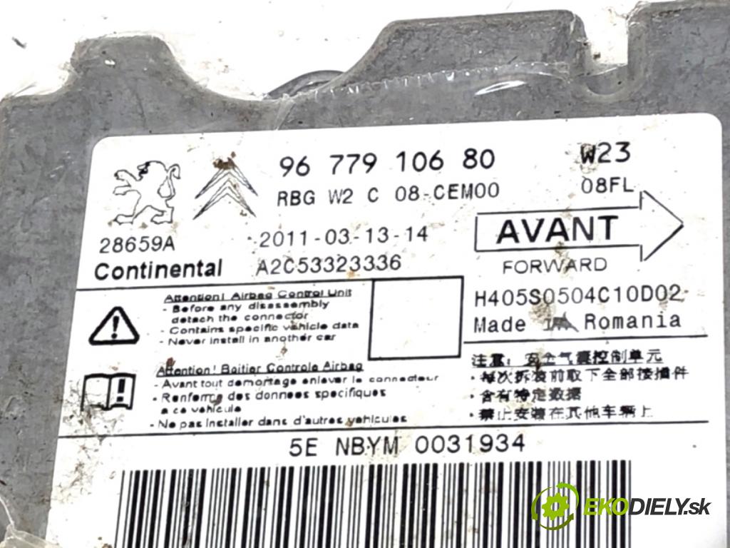 PEUGEOT 508 SW I Kombi 2011 103 kW 2.0 HDi 1997 senzor airbag 9677910680 (Snímač)