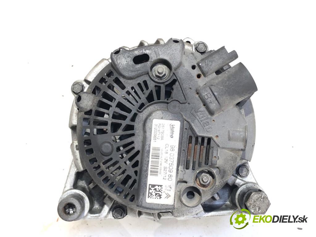 PEUGEOT 508 SW I Kombi 2011 103 kW 2.0 HDi 1997 Alternátor 9803750980 (Alternátor)