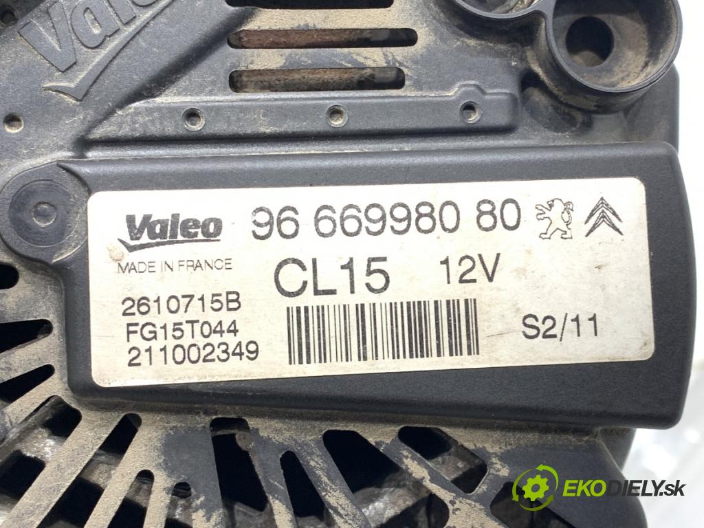 PEUGEOT 508 I sedan 2011 115 kW 1.6 THP 1598 Alternátor 9666998080 (Alternátor)