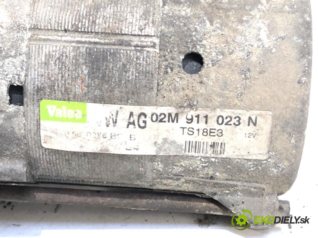 VW PASSAT B6 Kombi 2006 103 kW 2.0 TDI 1968 Štartér 02M911023N (Štartér)