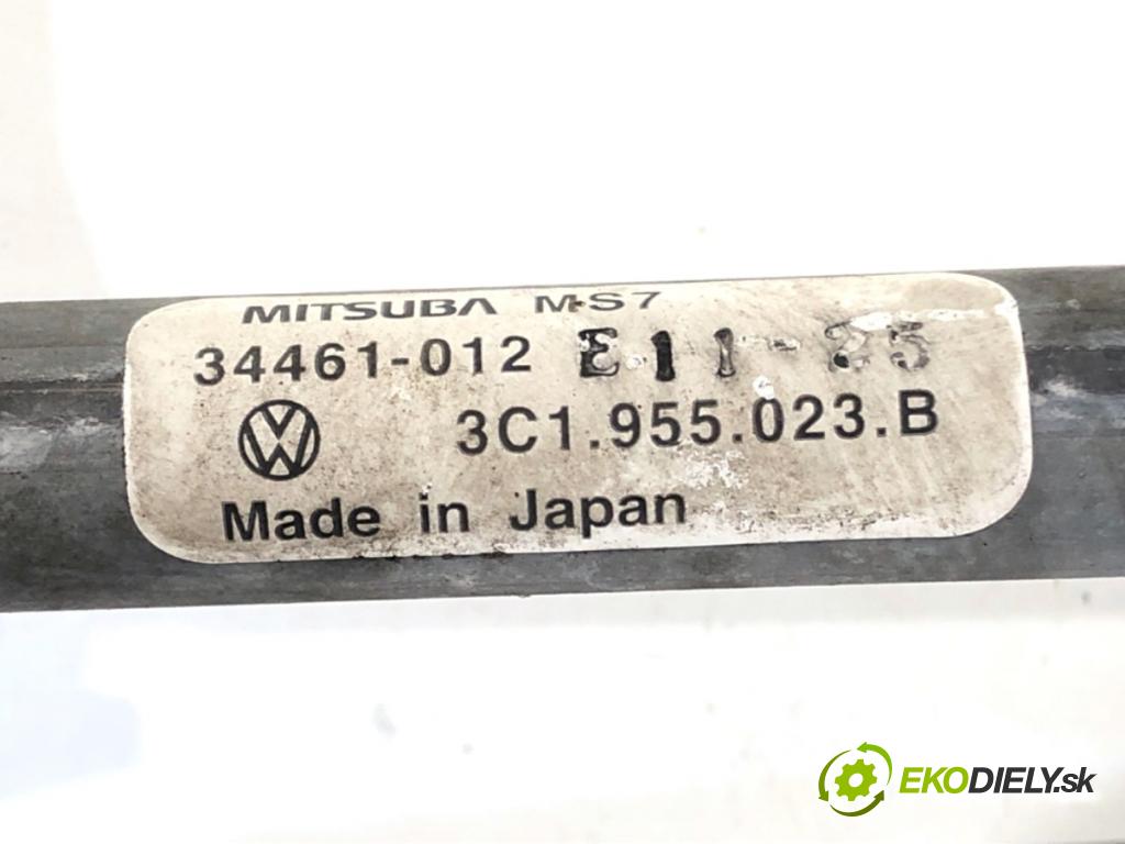 VW PASSAT B6 Kombi 2006 103 kW 2.0 TDI 1968 Mechanizmus stieračov predný 3C1955023B (Motorček stieračov predný)