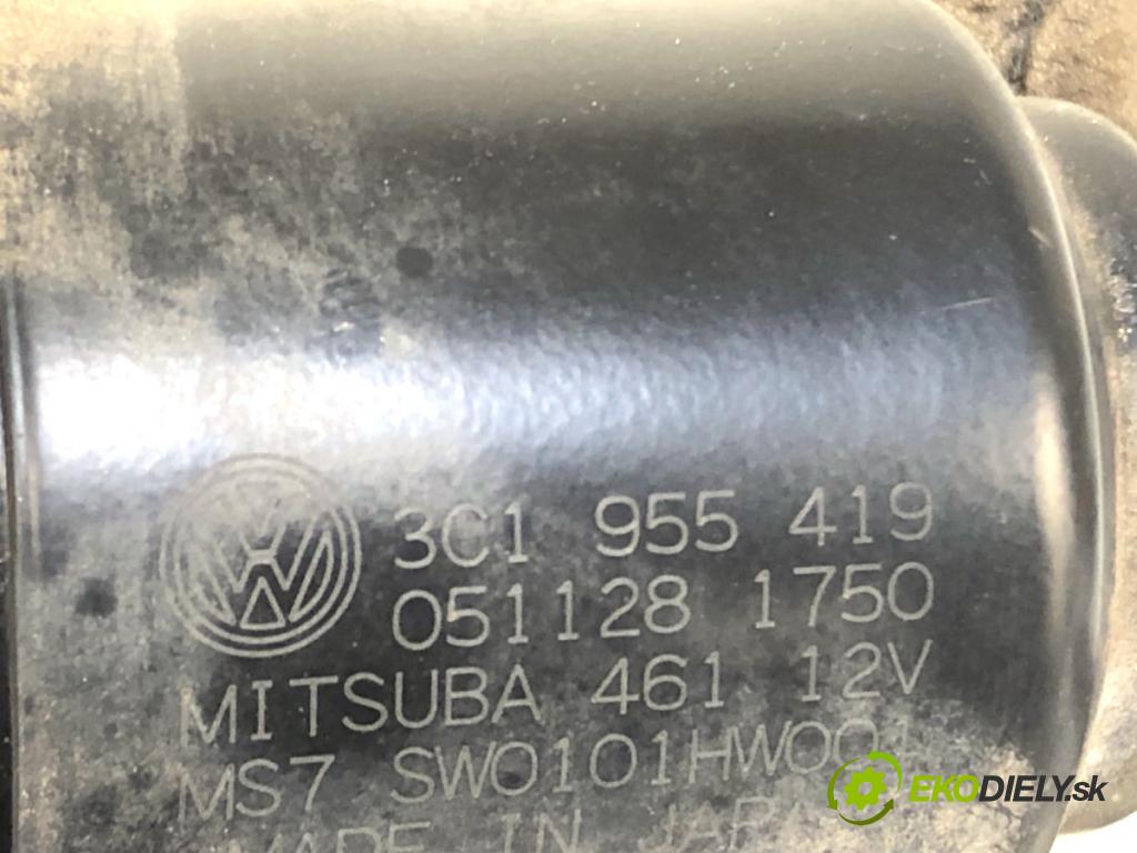 VW PASSAT B6 Kombi 2006 103 kW 2.0 TDI 1968 Mechanizmus stieračov predný 3C1955023B (Motorček stieračov predný)